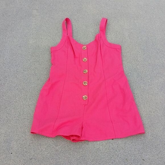 5 for $25 sale Wonderly women's pink one piece short romper size M - Picture 1 of 9